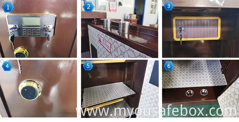 Bank Office Steel Metal Fireproof Safe Security Box
